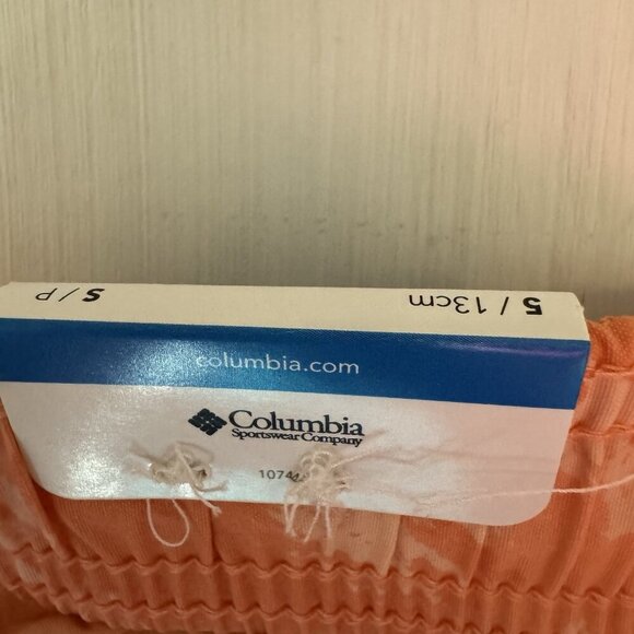 NWT Columbia Walnut River Printed Shorts Womens Small Orange 5" Performance NEW - Picture 5 of 12
